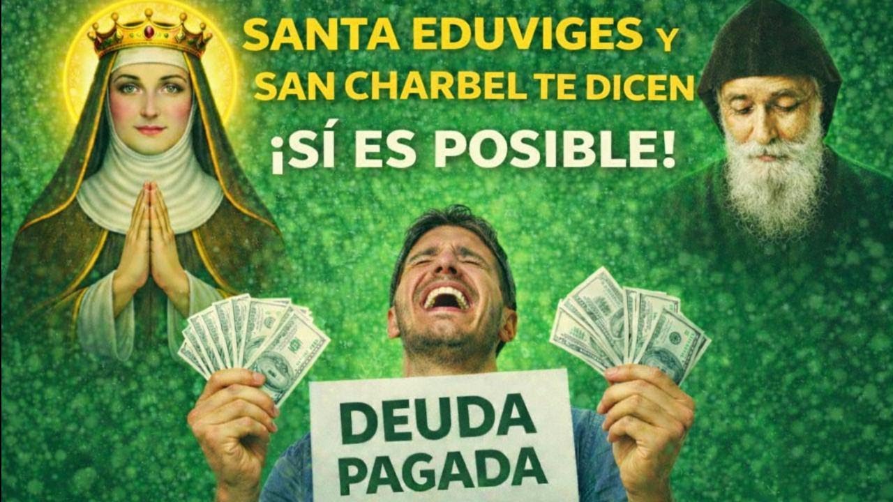 ¿Es imposible pagar deudas? Oración a Santa Eduviges y San Charbel para trabajo y dinero YA