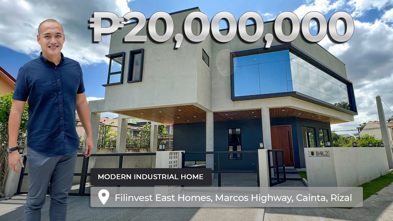 House Tour 190 | Modern Industrial Home for sale in Filinvest East Homes, Cainta Rizal