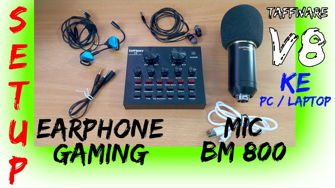 Tutorial Setting sound Card V8 Ke Laptop PC Windows