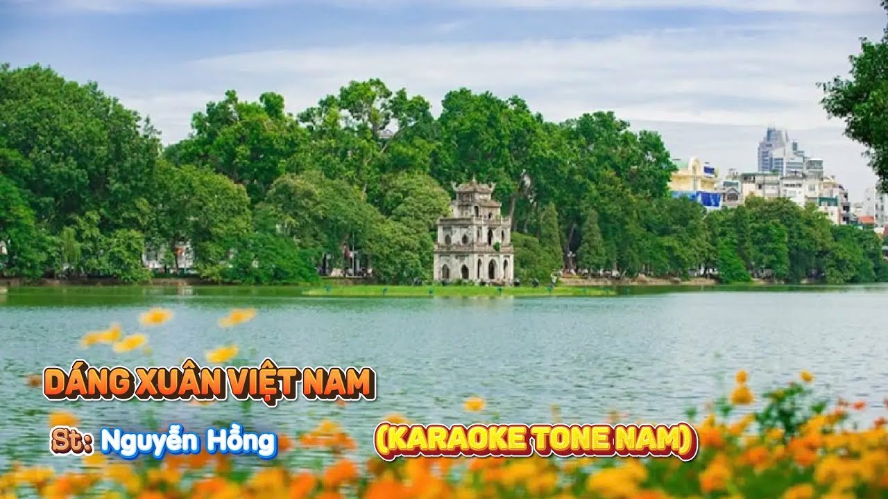 Dáng Xuân Việt Nam - Karaoke Tông Nam