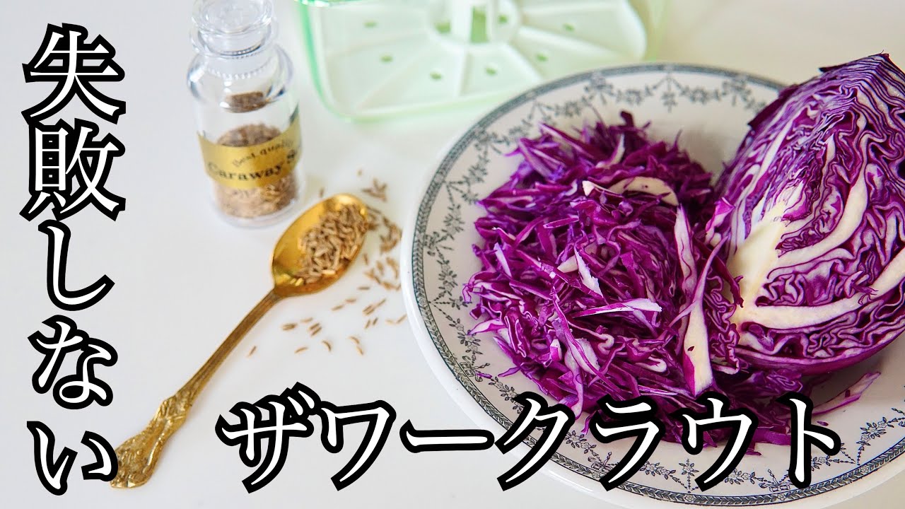 【ザワークラウト】発酵で免疫力アップ！簡単だけど失敗しない作り方【発酵キャベツ】【発酵】