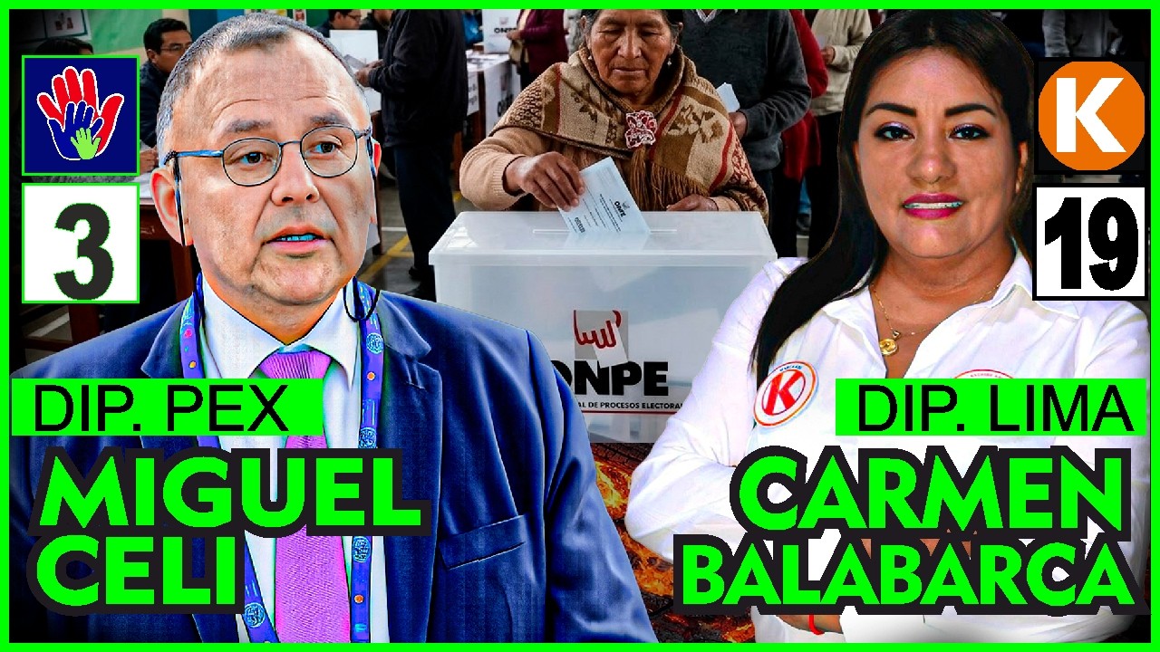 🚨RECTA FINAL | Entrevista a los candidatos a diputados Miguel Celi (Pex) Carmen Balabarca (Lima)
