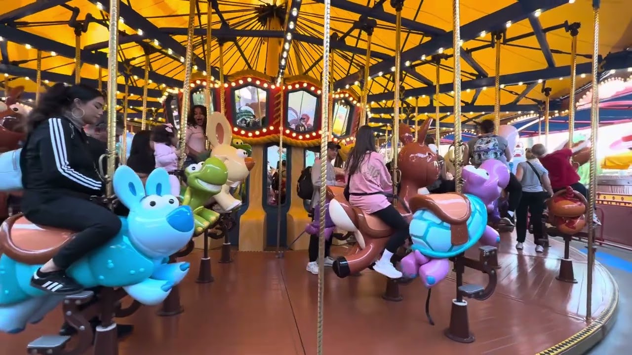 Jessie’s Critter Carousel 4K Experience Disney California Adventure December 6th, 2024
