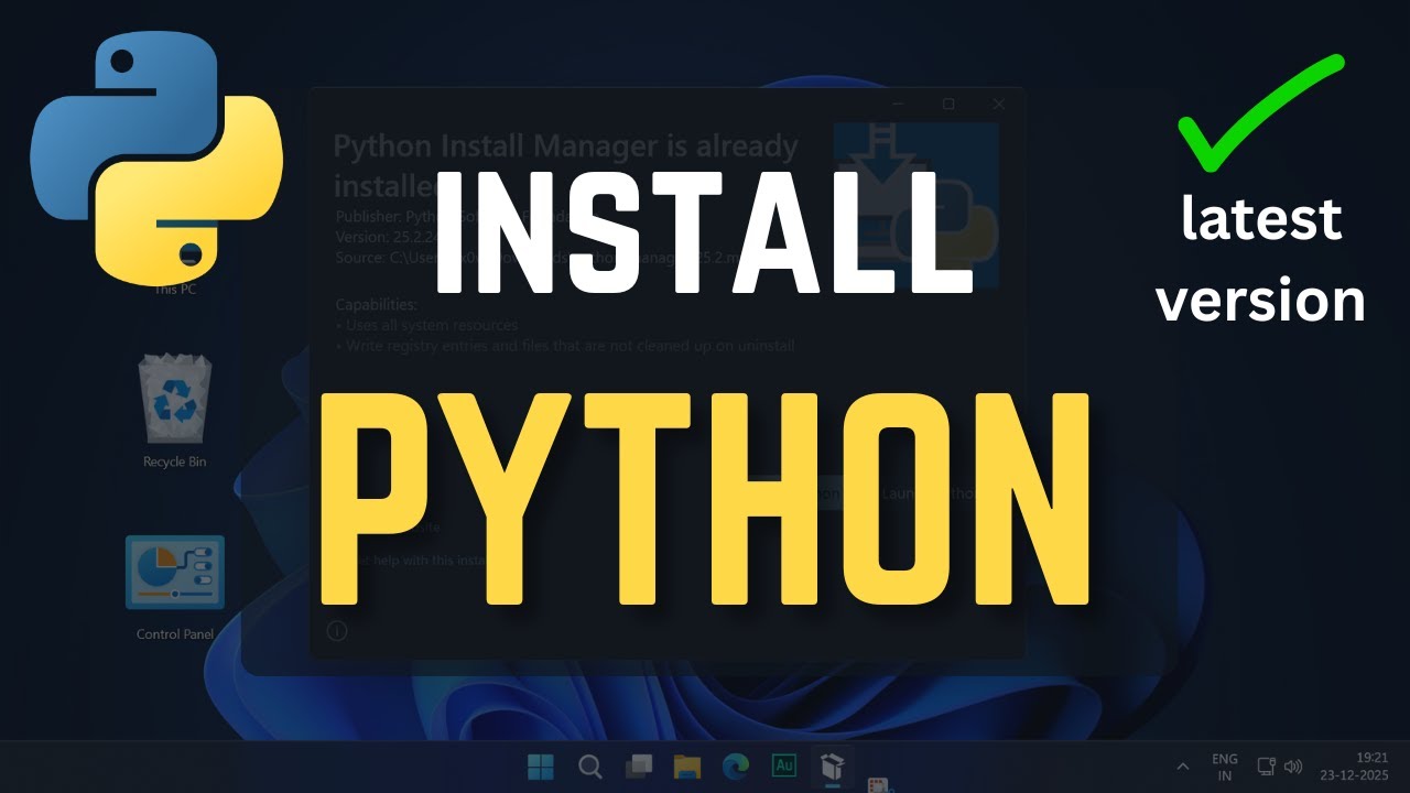 Как установить Python на Windows 11 с помощью менеджера установки