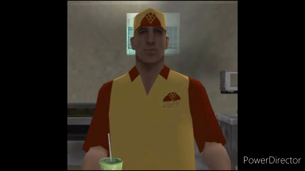 GTA San Andreas Pedestrian Quotes - The Well Stacked Pizza Co. Cashier