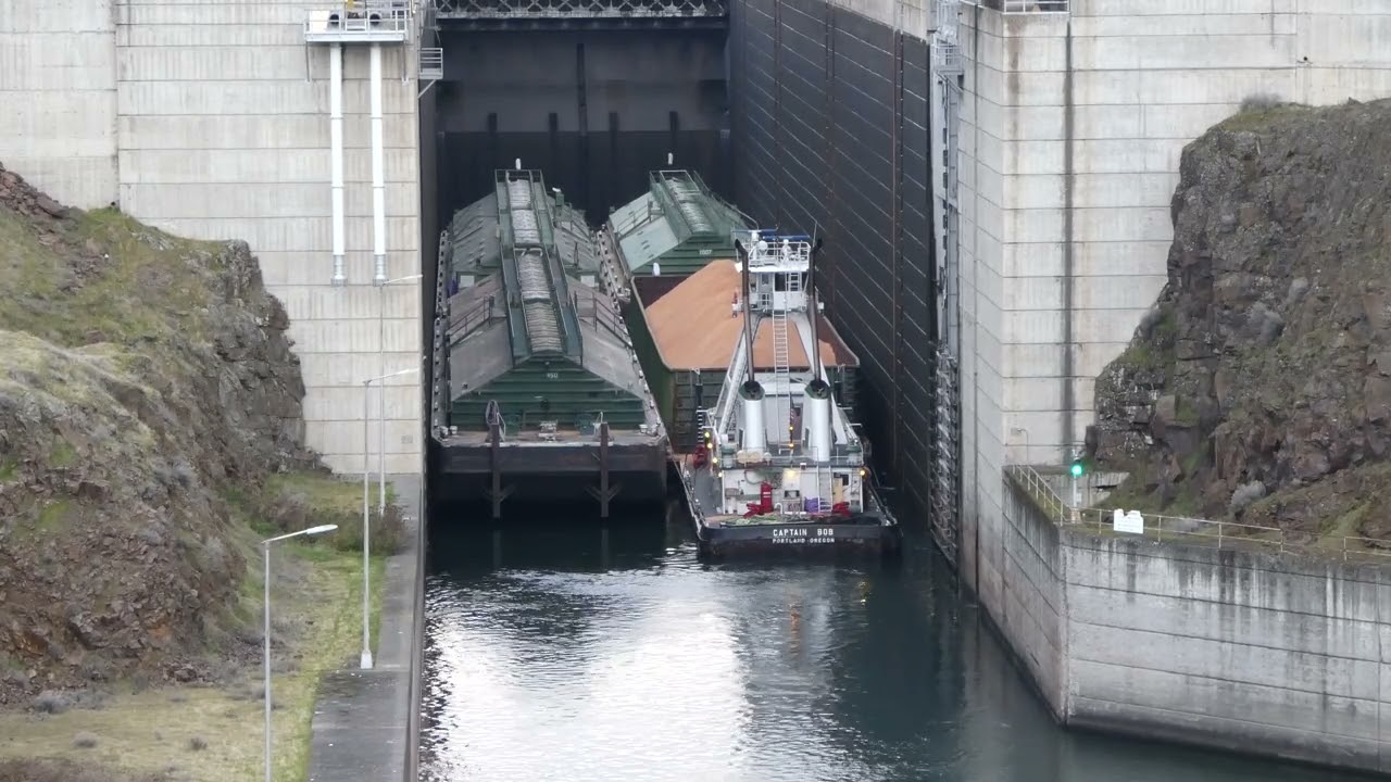 The Dalles Dam, video 2, 4k