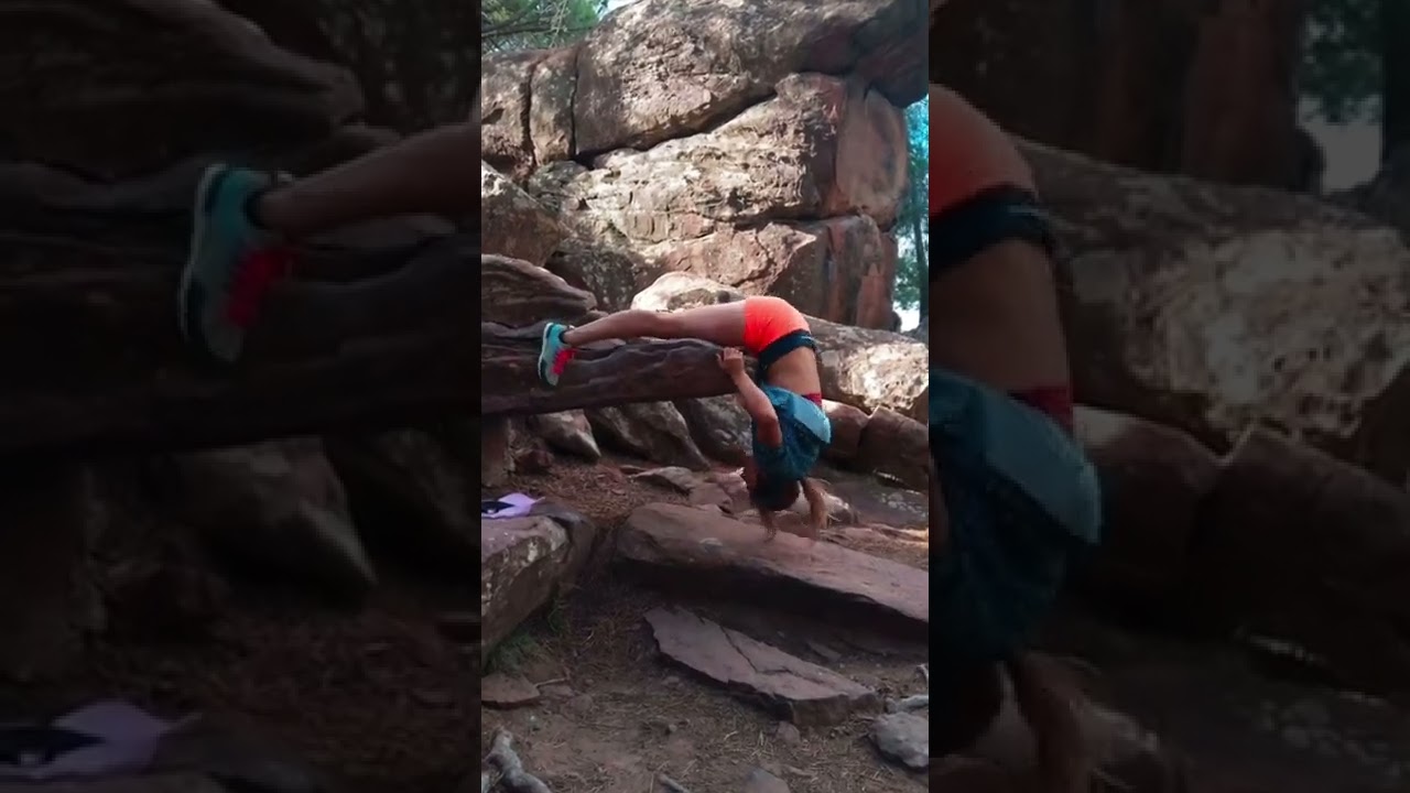 El crocodilo escalade- le crocodile de Fontainebleau est aussi en Espagne &agrave; Albaracin !