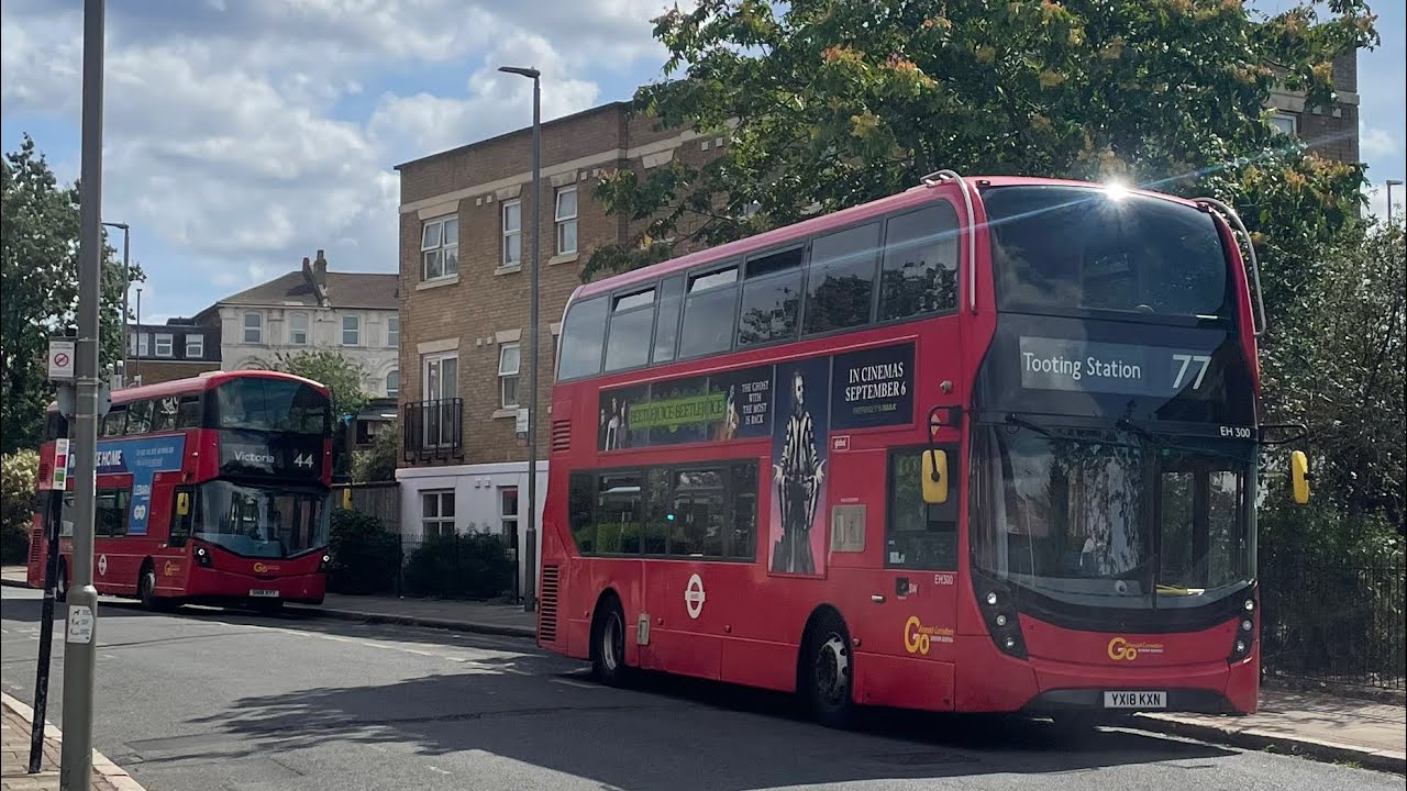 Full Route Visual | London Bus Route 77: Tooting Station - Waterloo | EH290 (YX18 KXC)