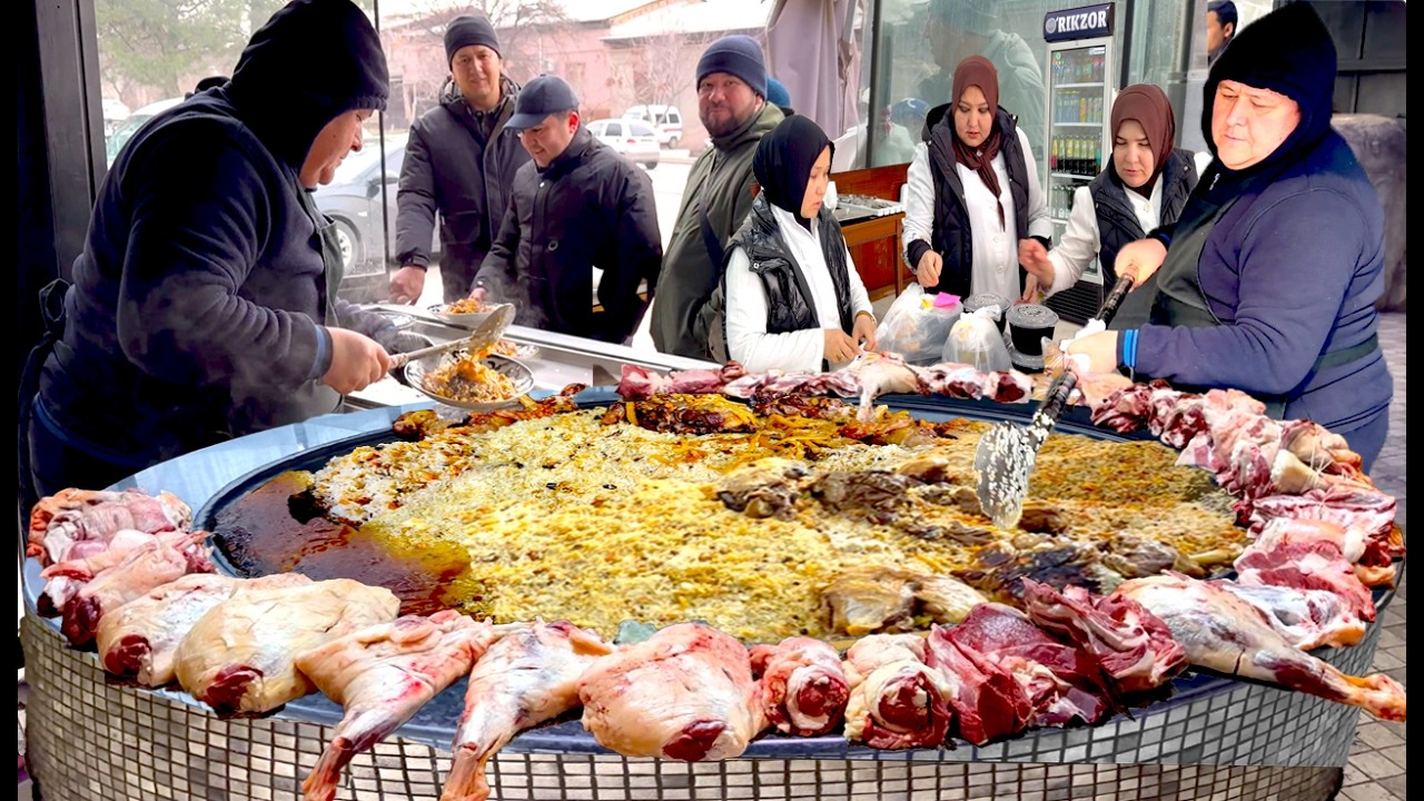 4000 PEOPLE VISIT HERE PER DAY! THE LEGENDARY UZBEKISTAN PILAF RESTAURANT IN TASHKENT | UZBEK OSH