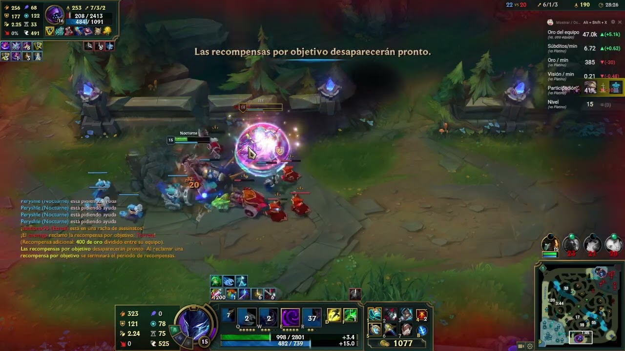 Nocturne vs Jax 1v1 Outplay