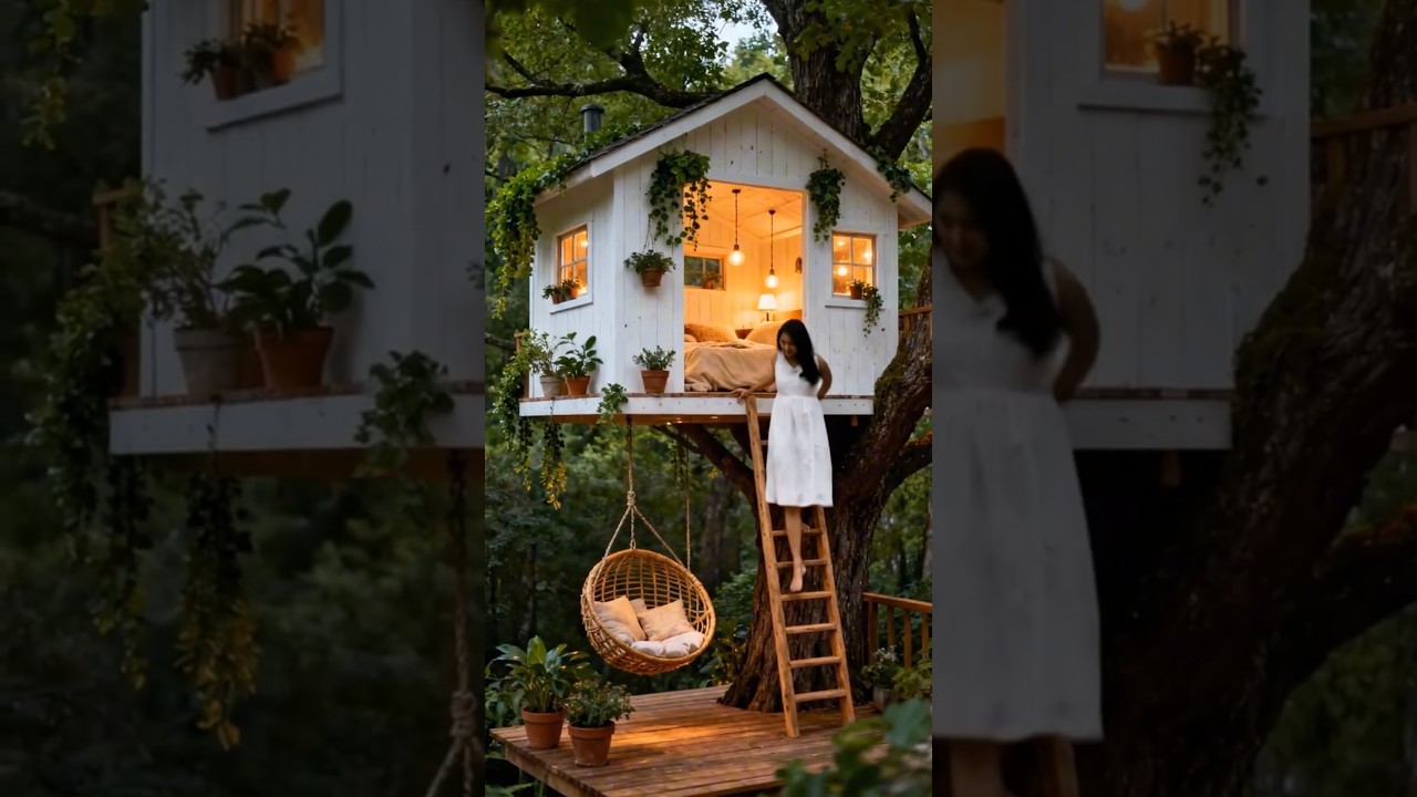 🌿 Cozy Treehouse Aesthetic | Dream Tiny Home in Nature ✨