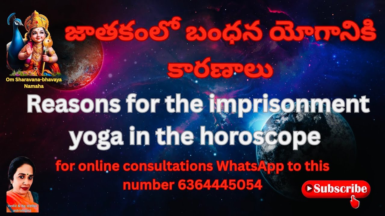 Reasons for the imprisonment yoga in the horoscope 