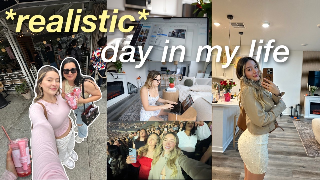 a work day as a YouTuber (the behind the scenes) | thumbnails, brand events, editing