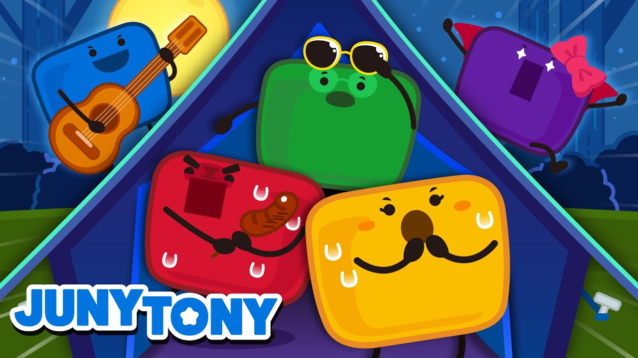 Marshmallows&rsquo; Camping | What a Perfect Summer Night! | Camping Song | Kids Songs | JunyTony