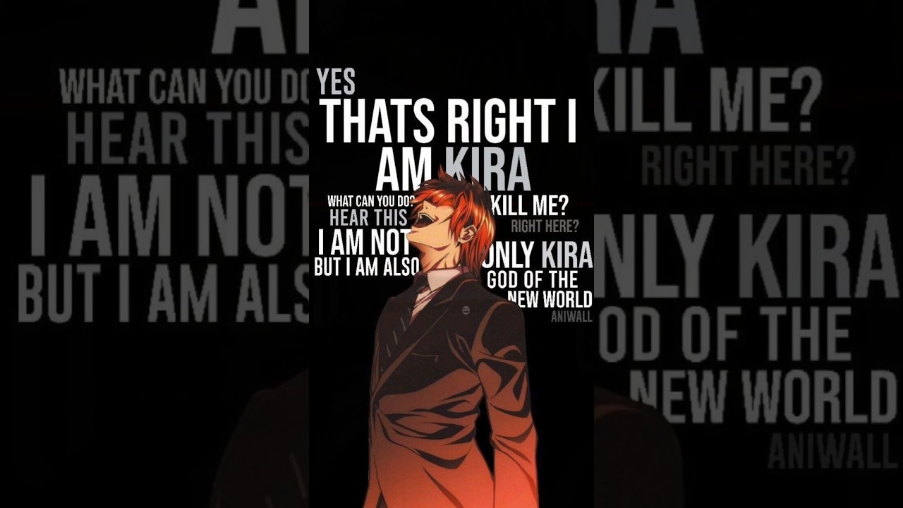 I Am Kira - Death Note Edit | Light Yagami&rsquo;s Darkest Moment