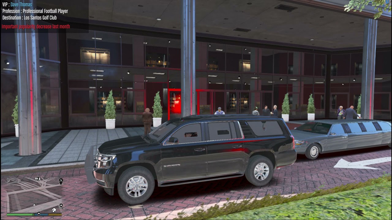 GTA 5 2021 CHVROLET TAHOE ESCORTING A VIP