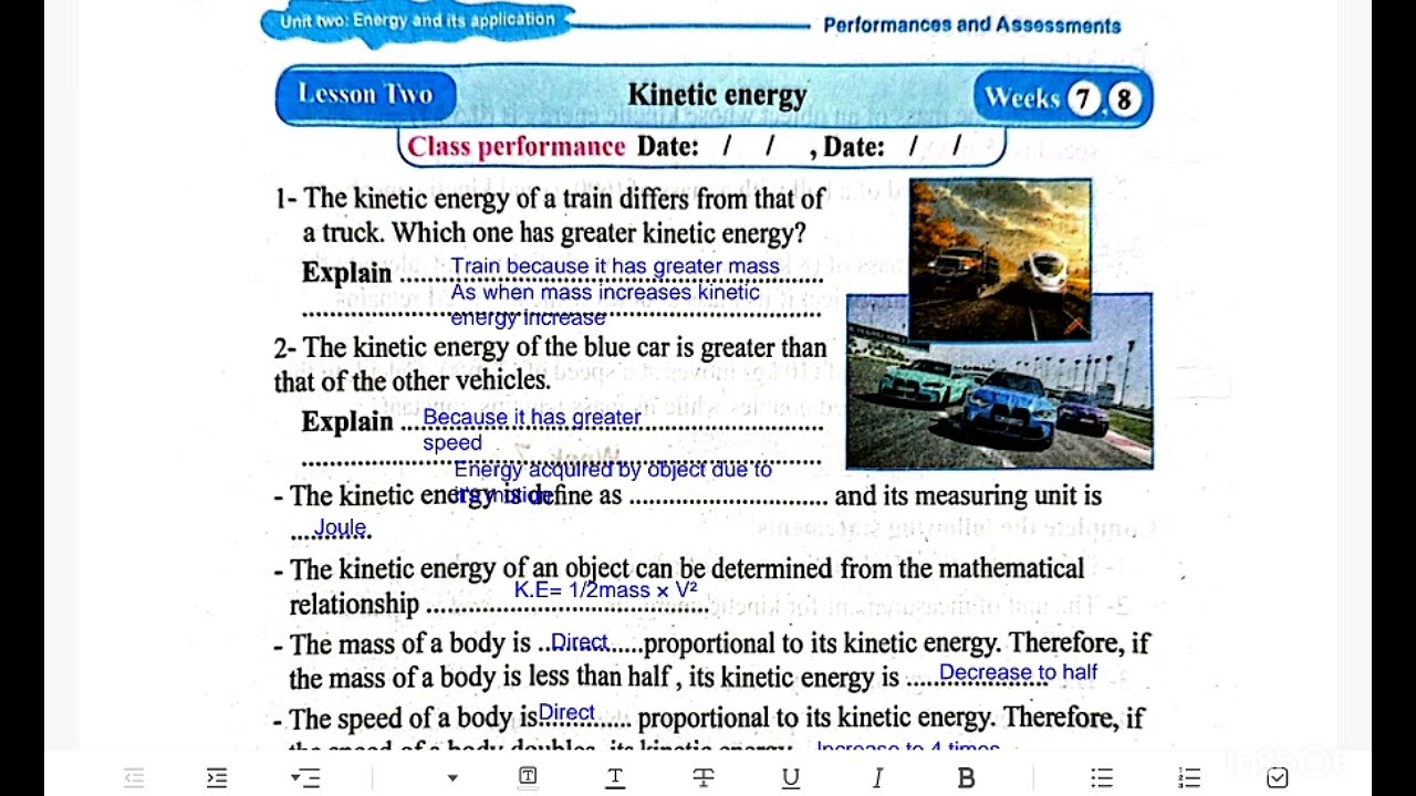 Science prep 1 Class performance Week 7,8 الأداء الصفى الاسبوع ٧ ساينس اولى اعدادى ترم تانى.