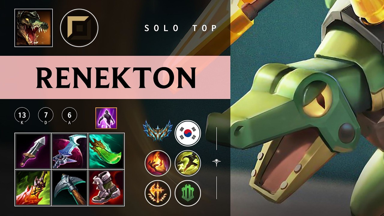 Renekton Top vs Irelia - KR Challenger Patch 26.04