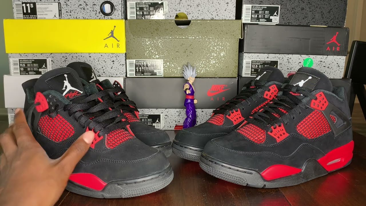 [Update Video 24] - Jordan 4 Retro: Red Thunder Real Vs. Fake 2022