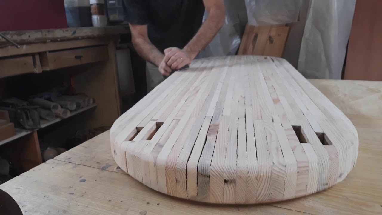 Table basse en palette, паллетный журнальный столик