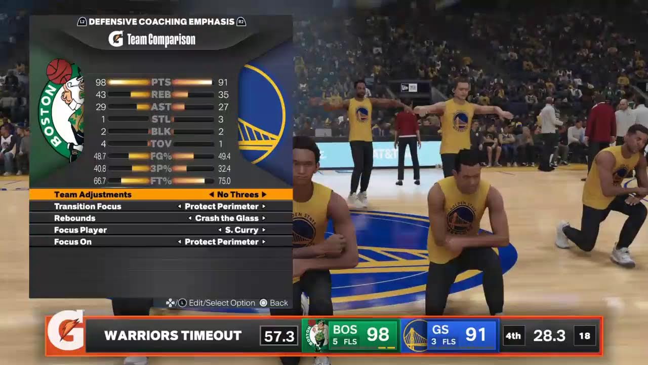 Celtics (19-7) at Warriors (11-15) (Season 1)
