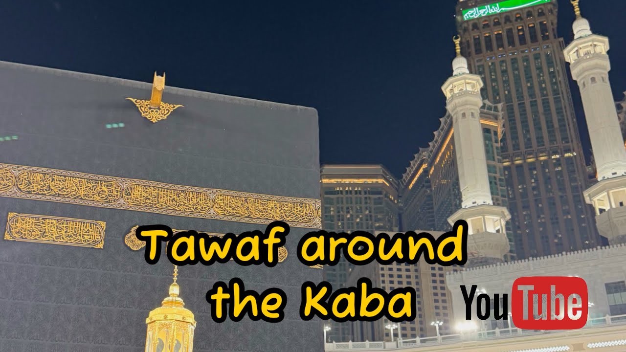 Tawaf around the Kaba #umrahvlog