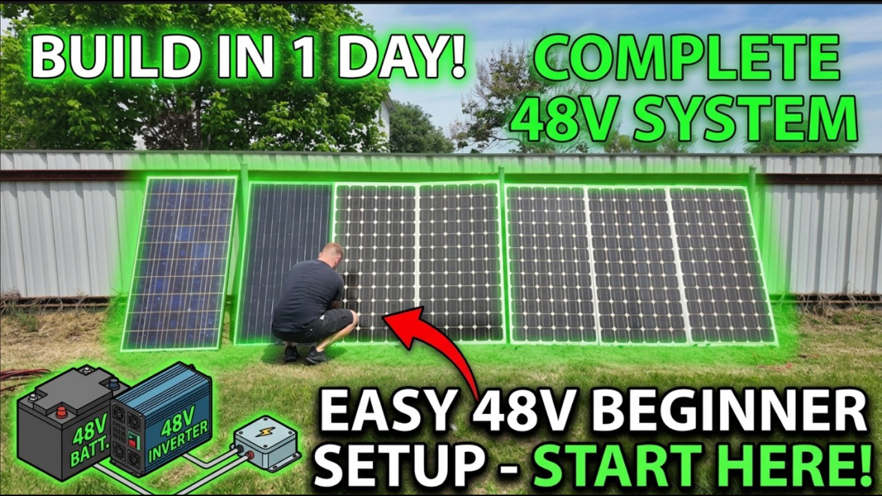 Easy DIY Beginners 48V Solar Setup