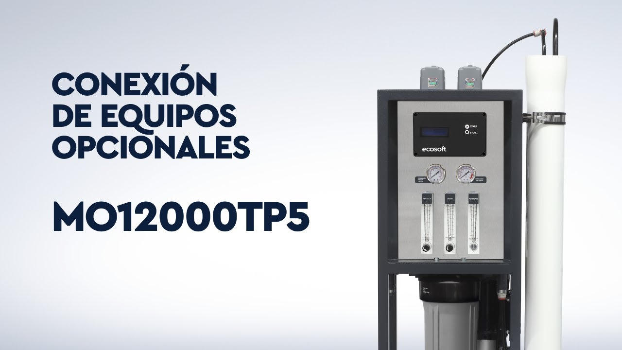 Conexión de equipos opcionales al sistema de ósmosis inversa MO12000TP5