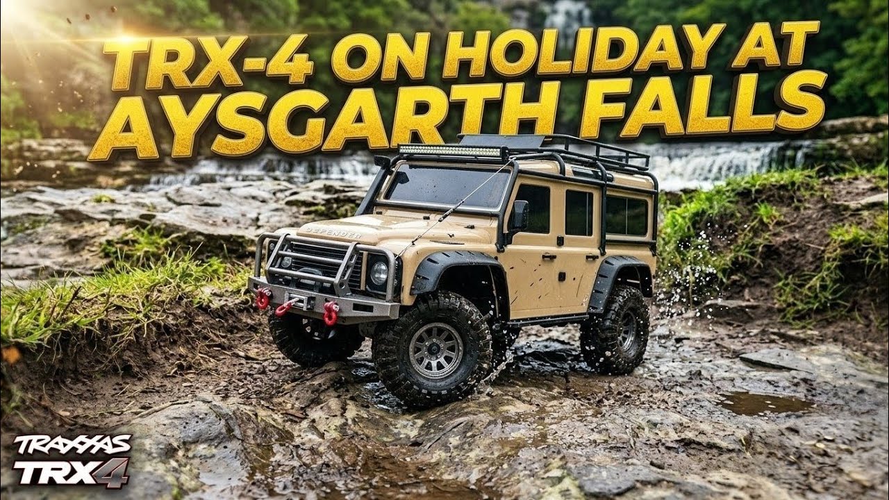 TRX-4 on holiday at Aysgarth Falls in Yorkshire