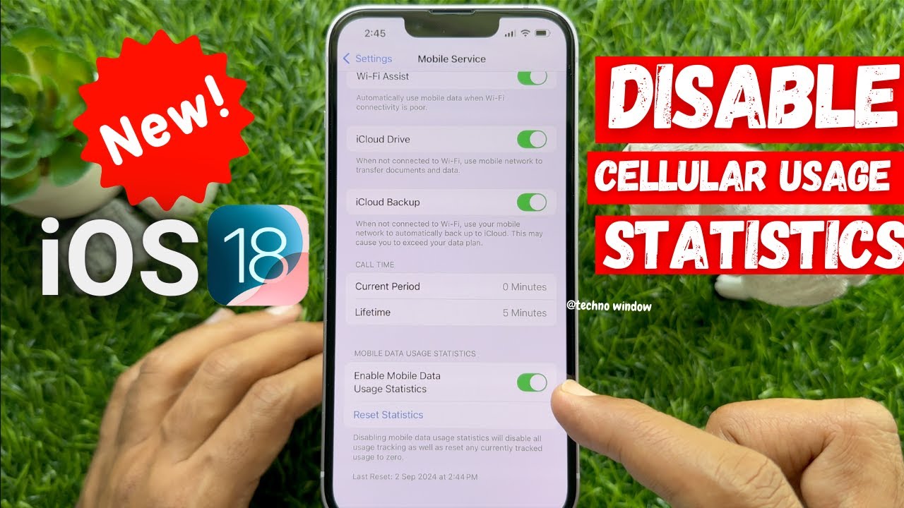 How to Turn Off Mobile Data Usage Statistics tracking on iPhone || Disable Cellular Usage Statistics