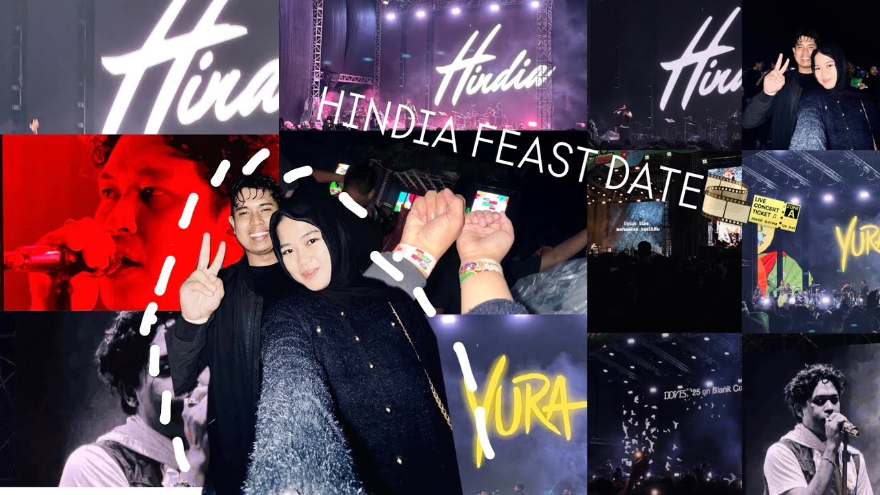 FINALLY KONSER DATE HINDIA FEAST 🎫🎞️!!! EVERYTHING U AREE 🖤😍 FESTIVAL ADA JALAN MAKASSAR 