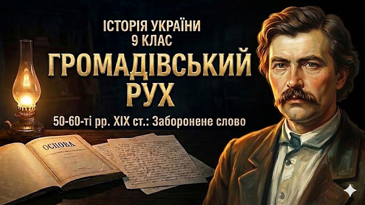 Заборонене слово: Громади та початок спротиву (50-60-ті рр. ХІХ ст.) 📖 Історія 9 клас