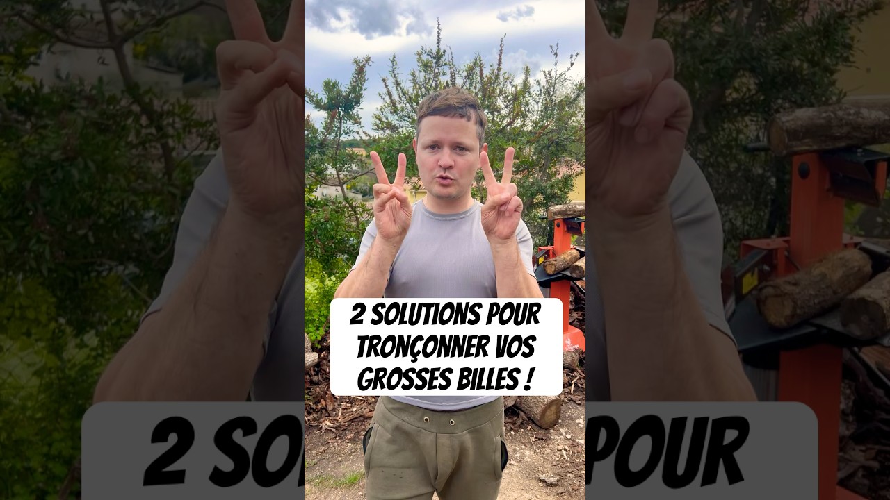 chevalet tron&ccedil;onneuse - chevalet de sciage - tronconneuse gros tronc #tron&ccedil;onneuse #tronc #scie #air