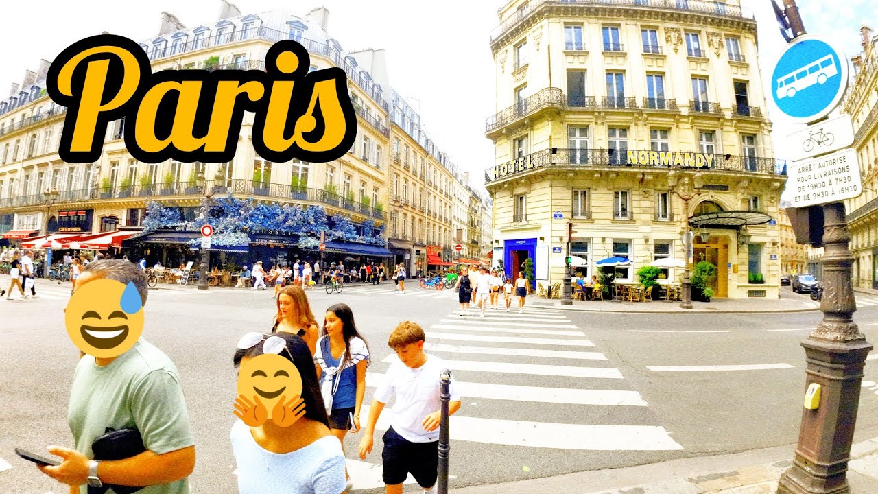 Paris,France - paris Summer ⛱️ July 22, 2024 perfect One Day Walk, Paris 4k