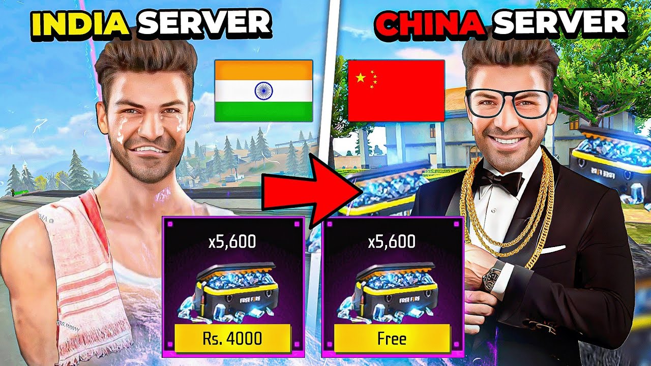 I TRIED ALL SERVERS OF FREE FIRE  - Garena Free Fire