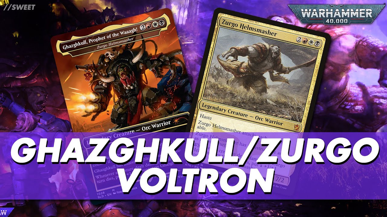 Ghazghkull / Zurgo Helmsmasher - 40k Commander Deck Tech #magicthegathering #warhammer40k