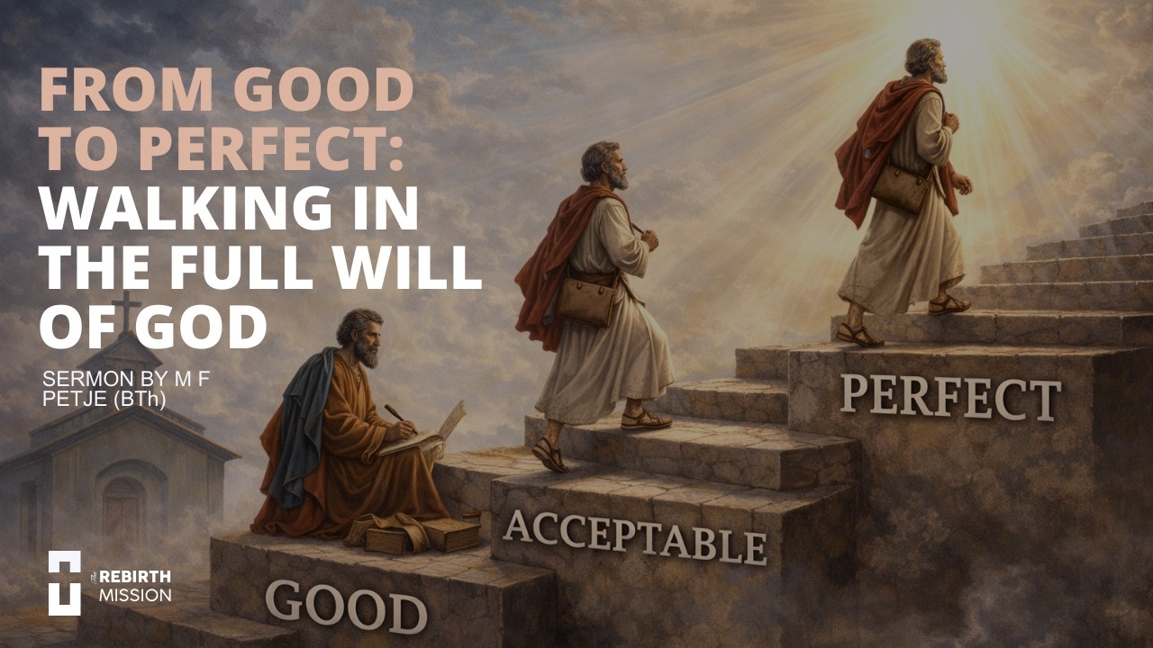 Rebirth Mission - Sunday Session - From Good to Perfect: Walking in the Full Will of God