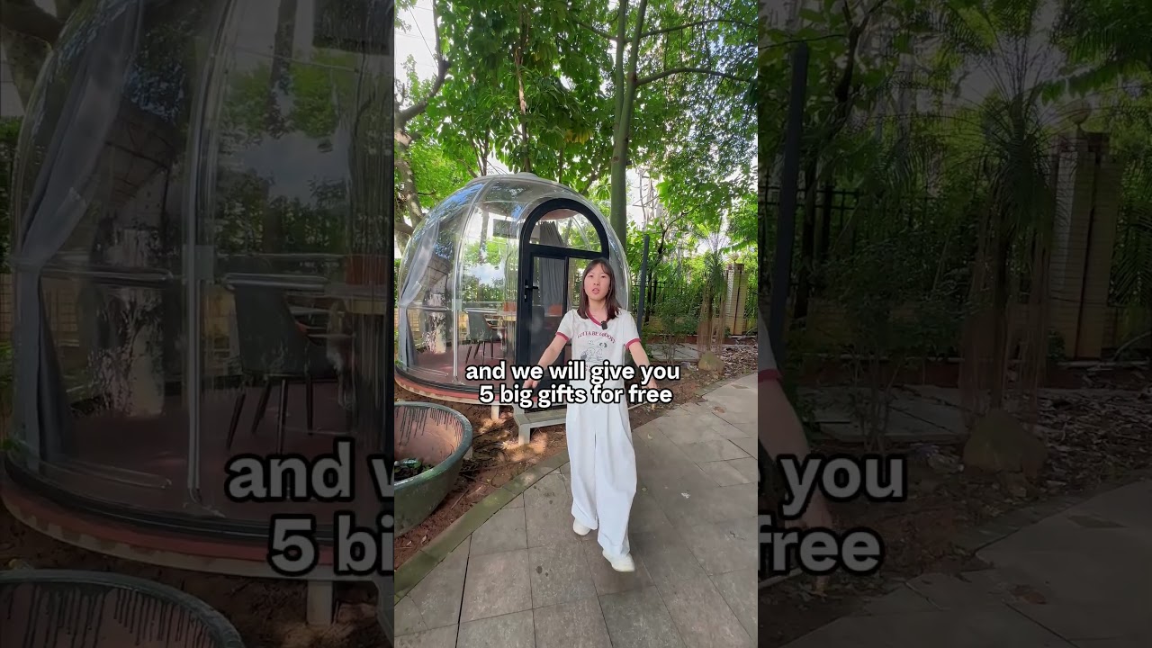 Clear dome house!#restaurant #glamping #bubble dome house #outdoors #domehouse  #Chinese factory
