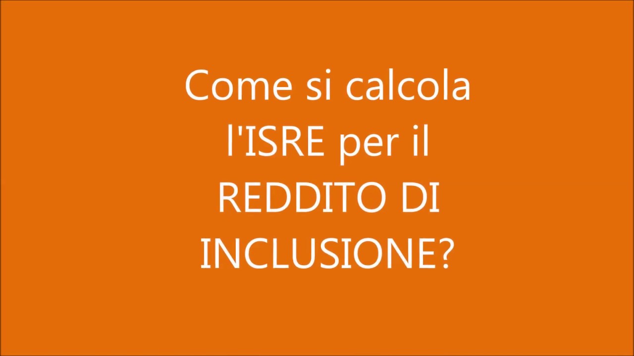Come si calcola l'ISRE