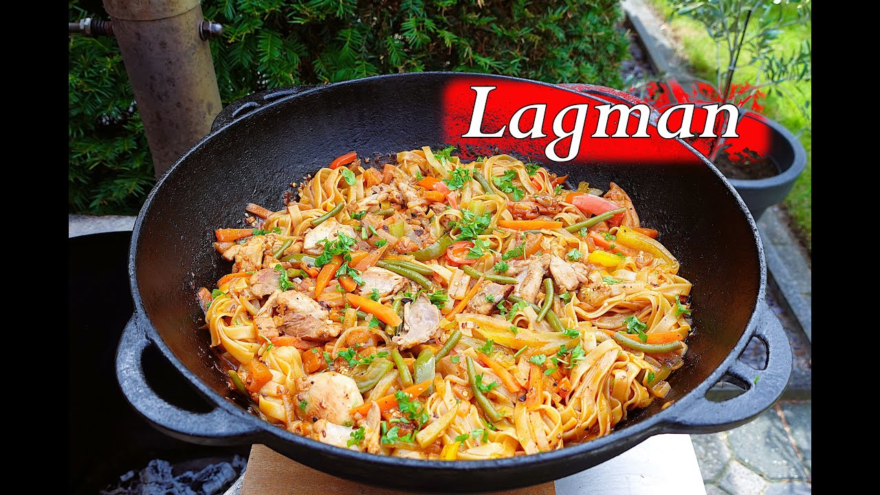 Lagman - ein Tausend Jahre altes Streetfood Gericht von Seidenstraße. Kazan Rezepte