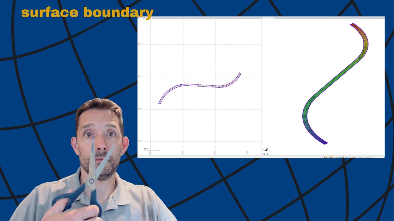 Create and add boundary for surface in Trimble Business Center