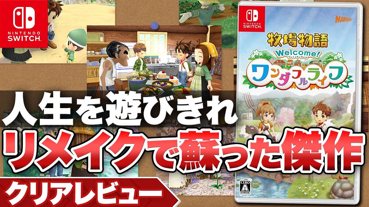 【クリアレビュー】丁寧なリメイクによって蘇った傑作『牧場物語 Welcome！ワンダフルライフ』【ニンテンドースイッチ】