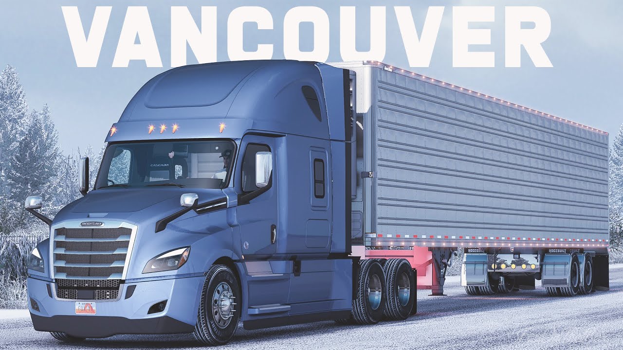 ATS 1.39 Promods Canada SNOW! - Vancouver &rarr; Abbotsford | American Truck Simulator