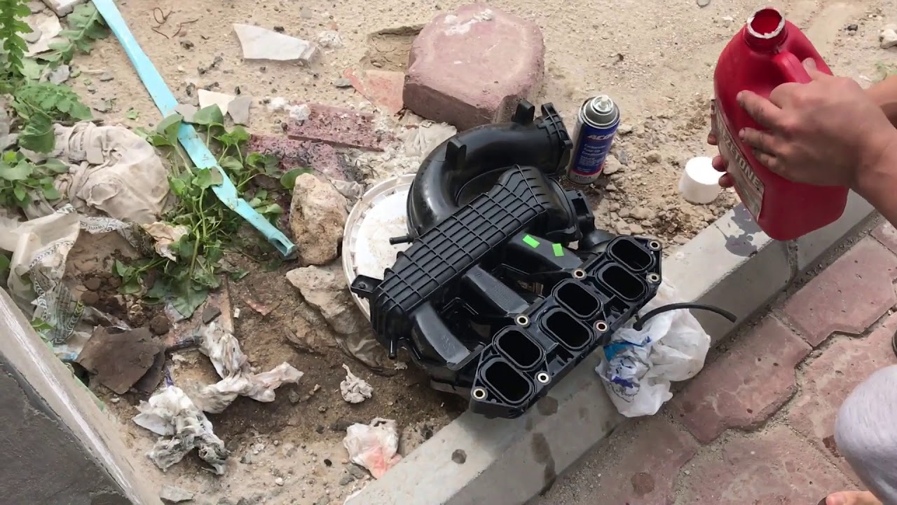 تنظيف ثلاجة وثروتل نيسان اكستيرا cleaning collector intake manifold