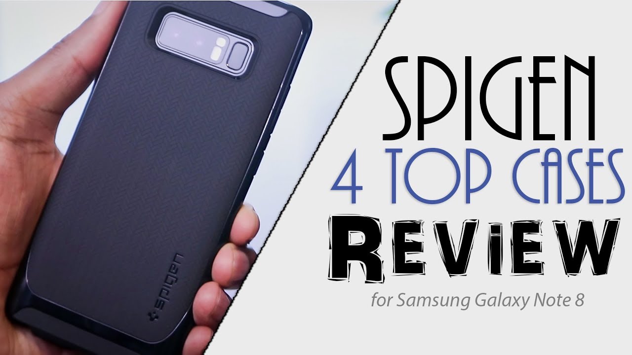 Spigen Galaxy Note 8 Cases Review | Whitestone Dome Tempered Glass Installed