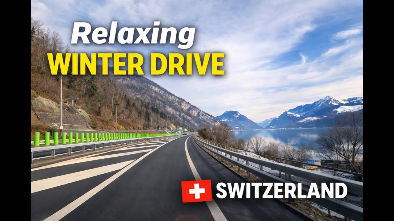 Peaceful Winter Drive in Switzerland 🇨🇭 | Scenic Road POV (No Talking) [4K]