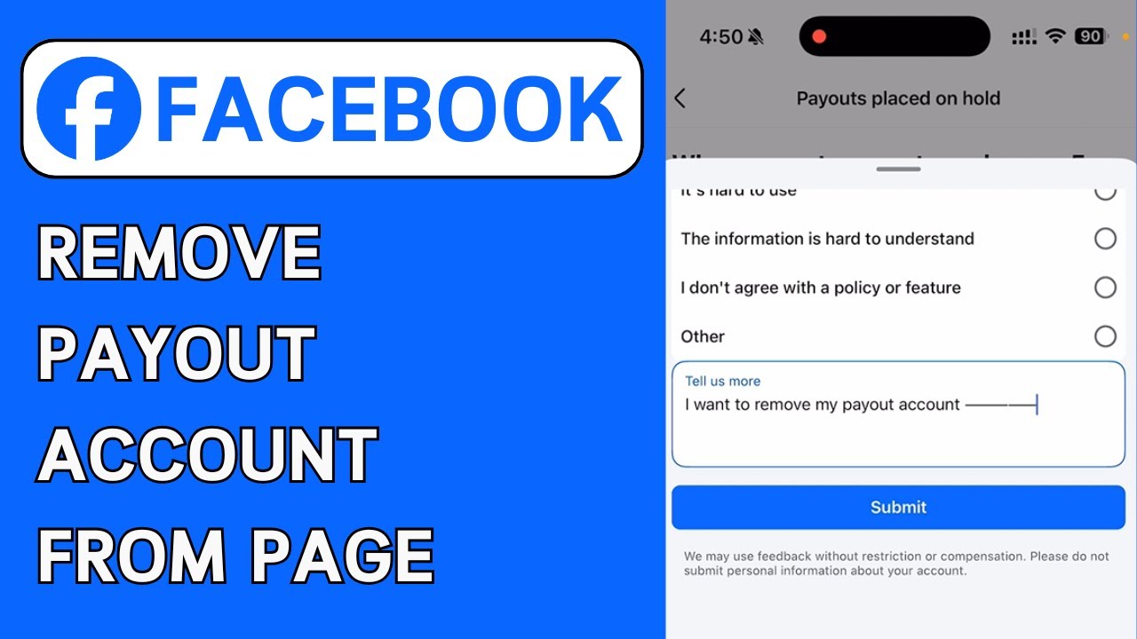 How To Remove Payout Account On Facebook Page