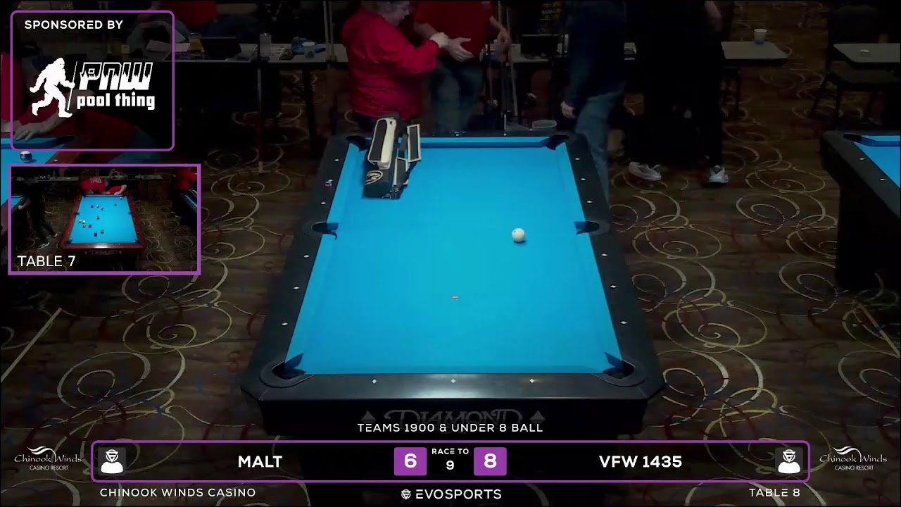 MALT vs VFW 1435 - WBCA 8 BALL 2026 - TABLE 8 | EvoSports