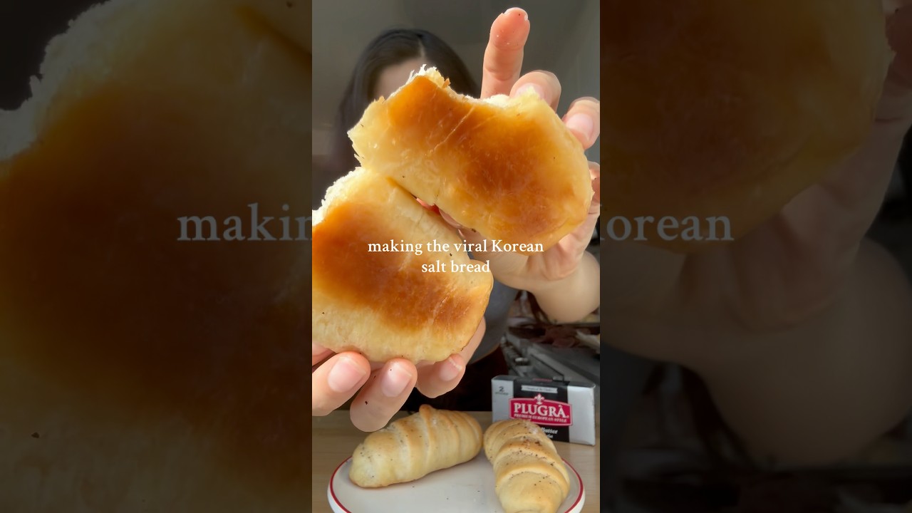 Making the viral Korean salt bread!