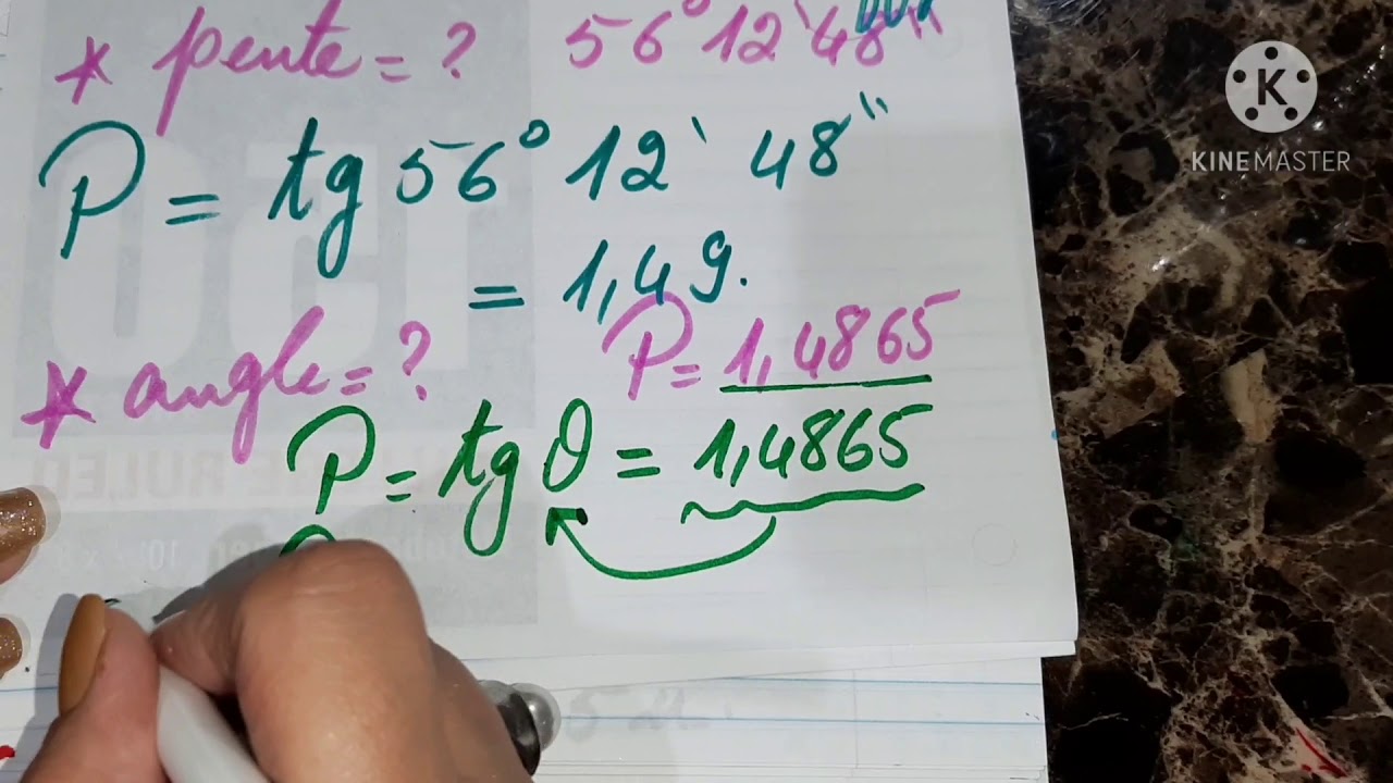 3eme préparatoire ( 1er terme ) ...géométrie analytique... Pente d'une droite...